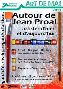 Affiche de l'exposition Jean Proal aux archives départementales à Digne les Bains