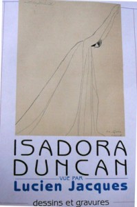 Affiche de l'exposition Isadora Duncan Lucien Jacques Affiche de l'exposition Isadora Duncan Lucien Jacques