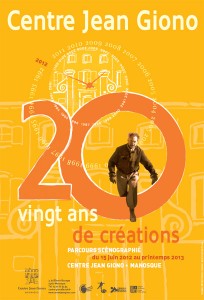 exposition "Célébration de Giono, 20 ans de création" centre Jean Giono Manosque