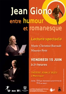 Lecture de textes par Marie-Christine Barrault et Maurice Petit à Manosque