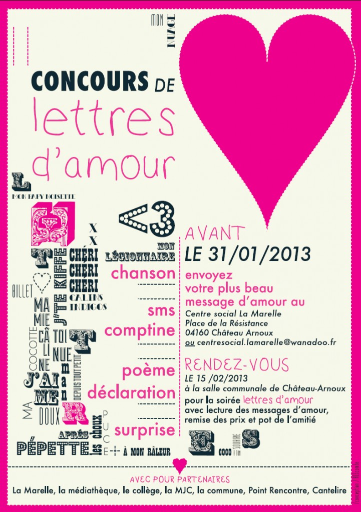 Concours de lettres d'amour - Château Arnoux