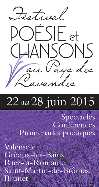 Festival Poésie et Chansons au Pays des Lavandes