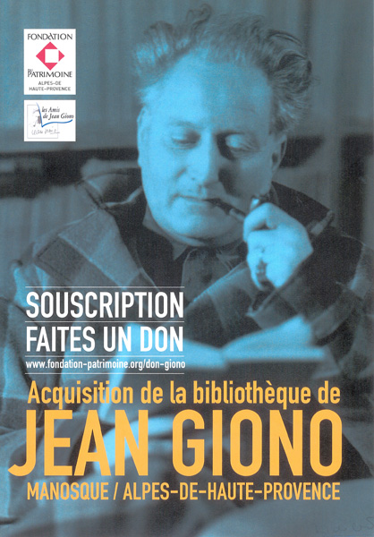 Souscription pour la bibliothèque Jean Giono