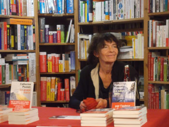 Catherine Poulain à la librairie La Ruelle à Digne-les-Bains en novembre 2018