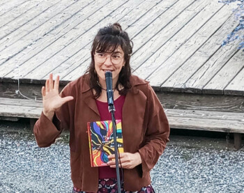 Johanna Gleise présente son livre à Digne-les-Bains en septembre 2024 Johanna Gleise présente son livre à Digne-les-Bains en septembre 2024