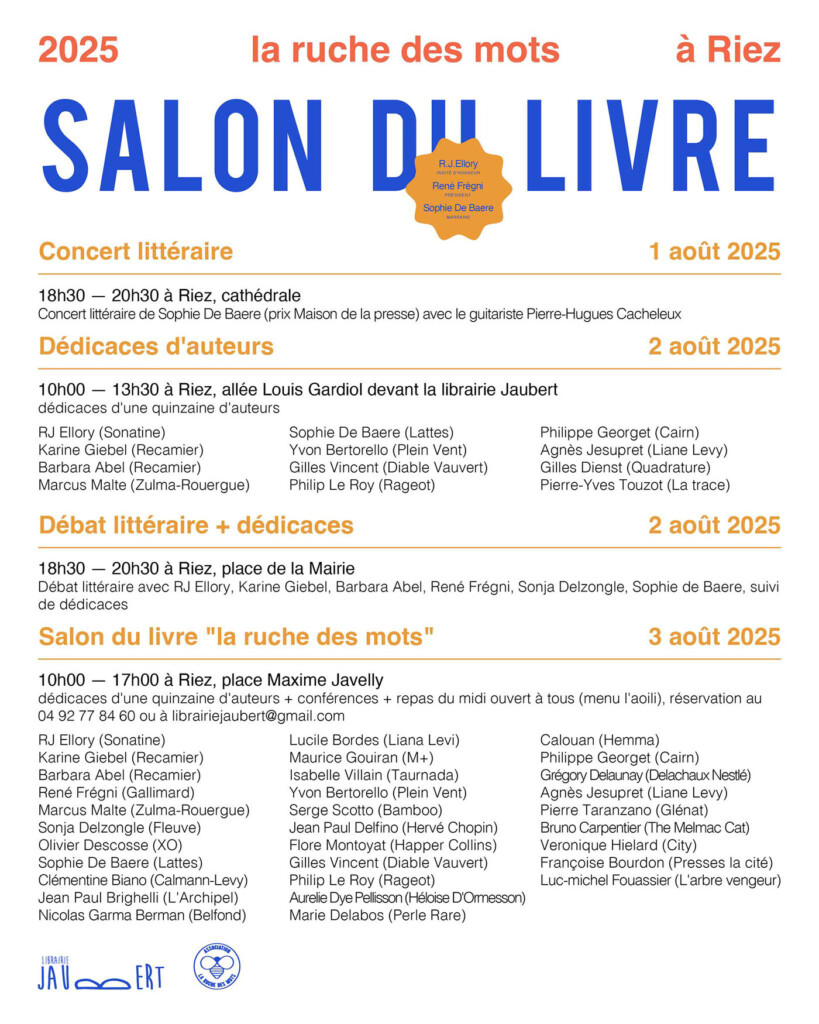 La Ruche des mots Salon du livre Riez La Romaine 2025