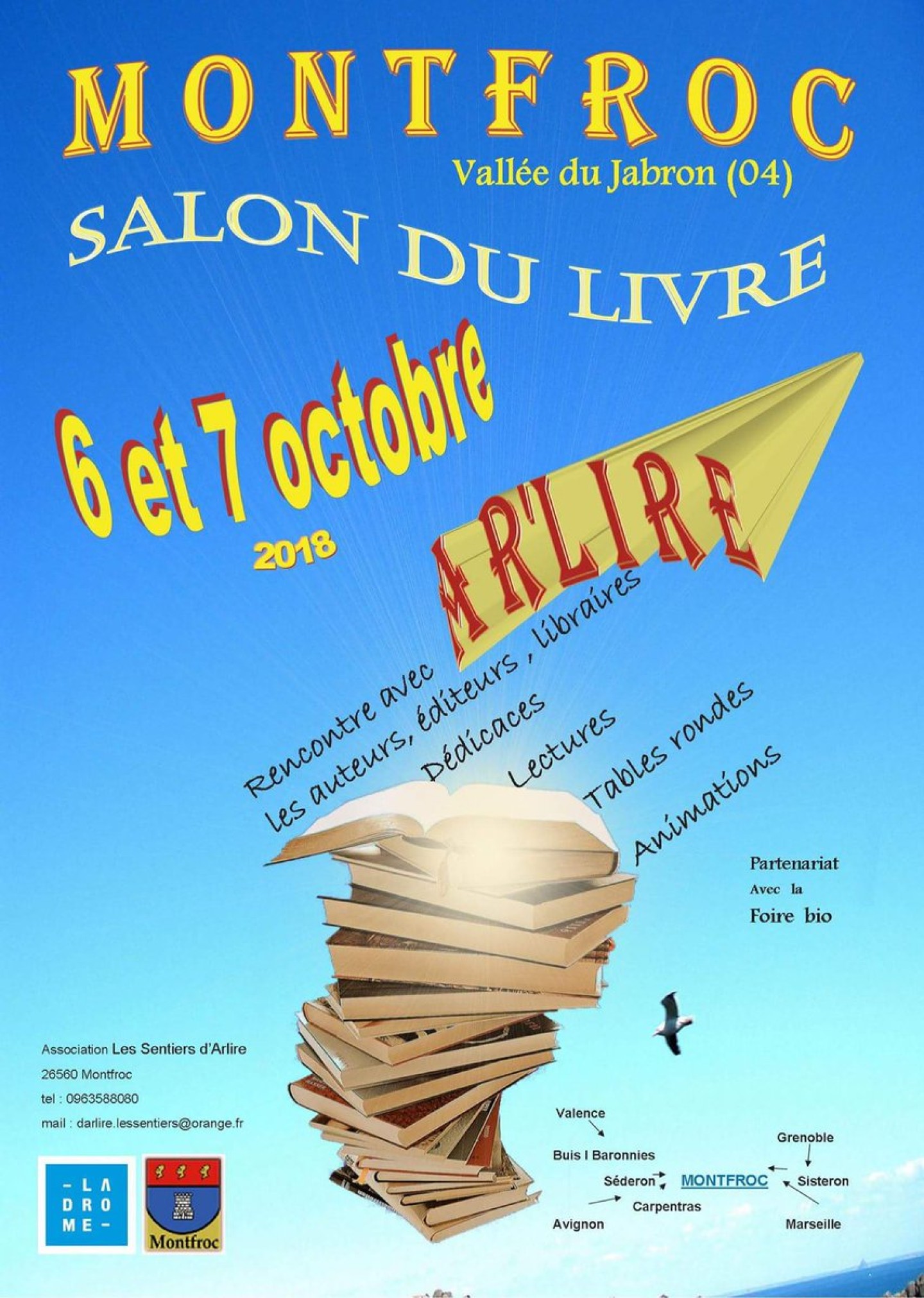 Festival AR'LIRE à Montfroc les 6 et 7 octobre 2018.
