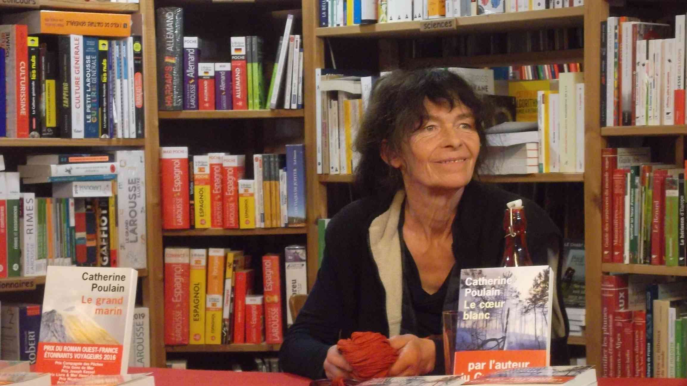 Catherine Poulain à la librairie La Ruelle à Digne les Bains