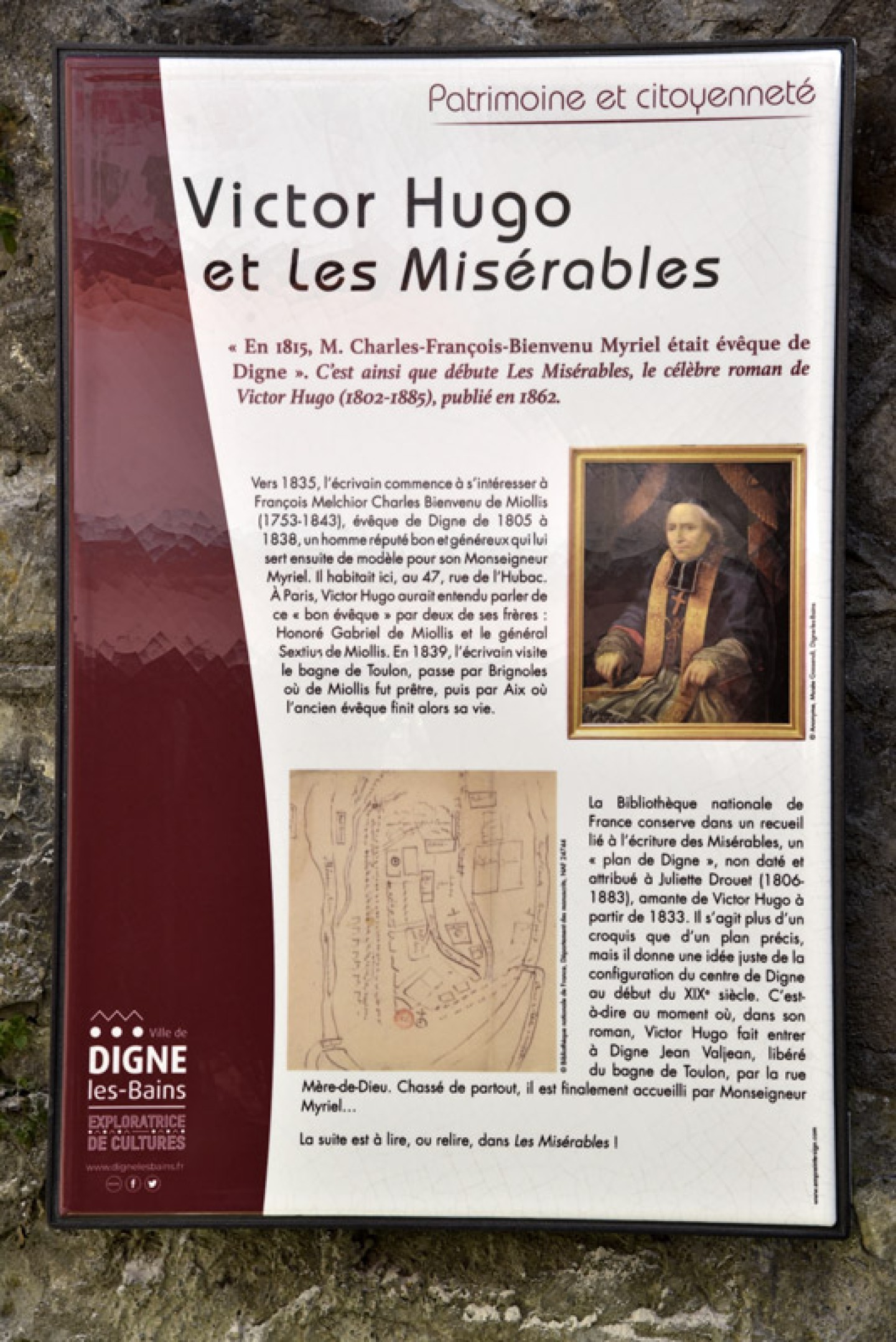 Digne-les-Bains, Victor Hugo et Les Misérables - Mairie Digne