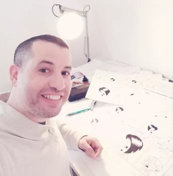 Sophiane Nemra est un auteur et éditeur de bande dessinée ©Nemra 