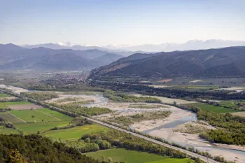 Vue sur la Durance depuis le Prieuré de Ganagobie ©AD04-Adrien Noat