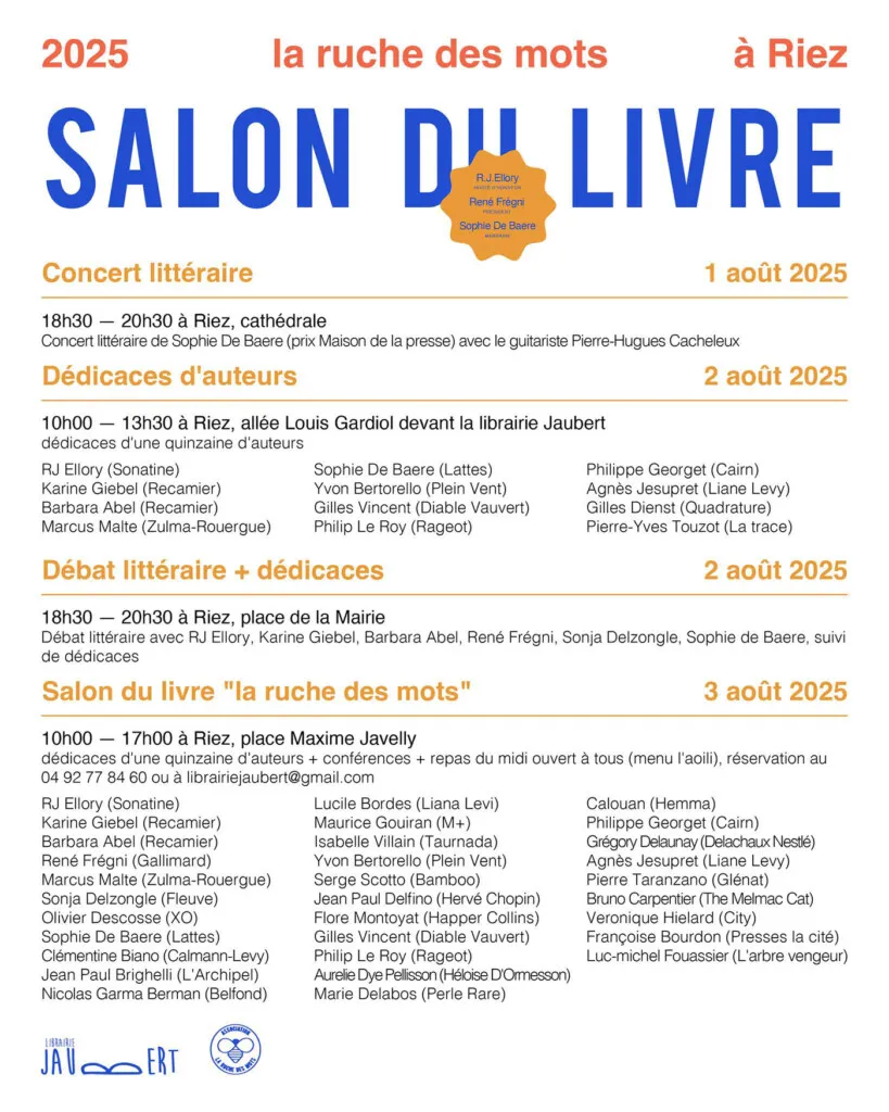 La Ruche des mots Salon du livre Riez La Romaine 2025